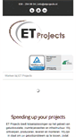 Mobile Screenshot of etprojects.nl